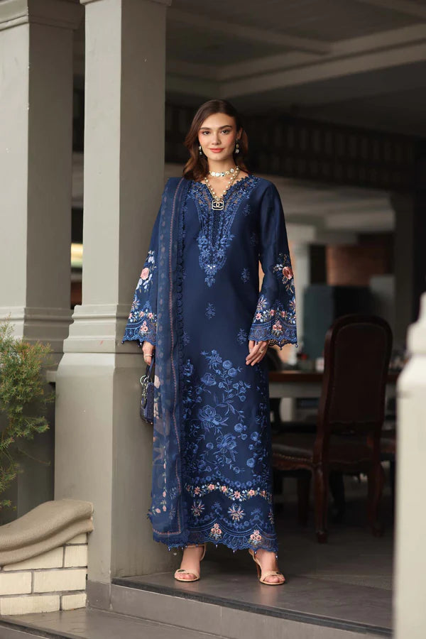STITCHED BY CC NOOR BY SAADIA ASAD LUXE CHIKANKARI D-11 3PC