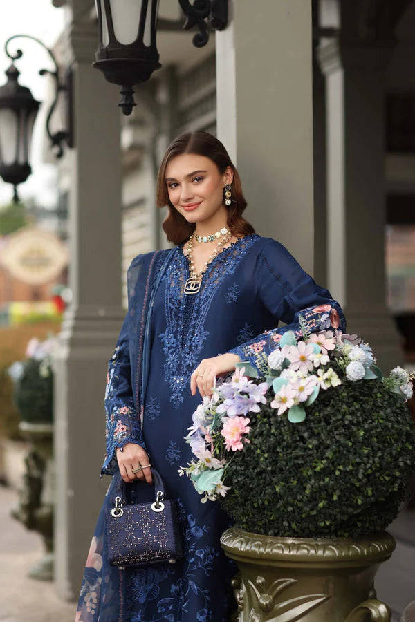 STITCHED BY CC NOOR BY SAADIA ASAD LUXE CHIKANKARI D-11 3PC
