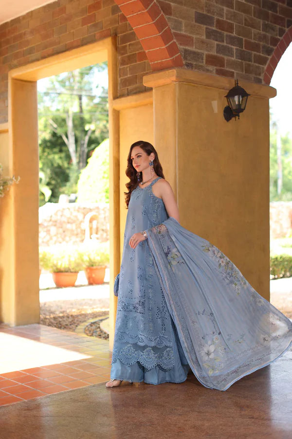 STITCHED BY CC NOOR BY SAADIA ASAD LUXURYLASERKARI D3 - A 3PC