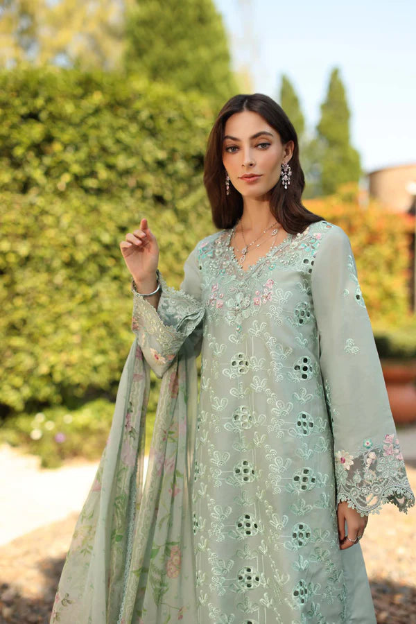 NOOR BY SAADIA ASAD LUXURY SCHIFFLI LASERKARI D7 - B