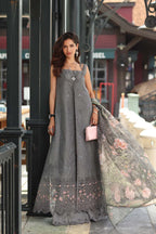 STITCHED BY CC NOOR BY SAADIA ASAD LUXE CHIKANKARI D-09 3PC