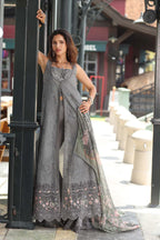 STITCHED BY CC NOOR BY SAADIA ASAD LUXE CHIKANKARI D-09 3PC