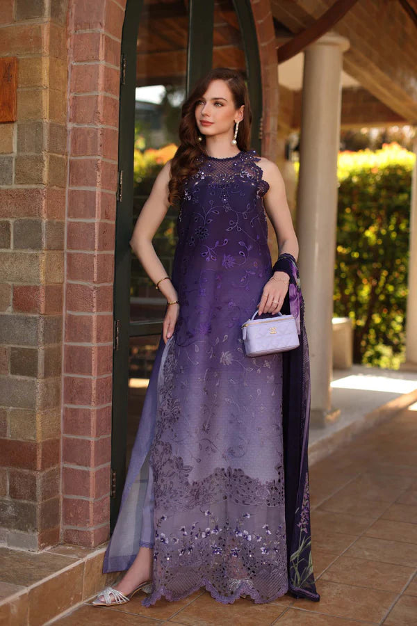 NOOR BY SAADIA ASAD LUXURY SCHIFFLI LASERKARI D4 - A