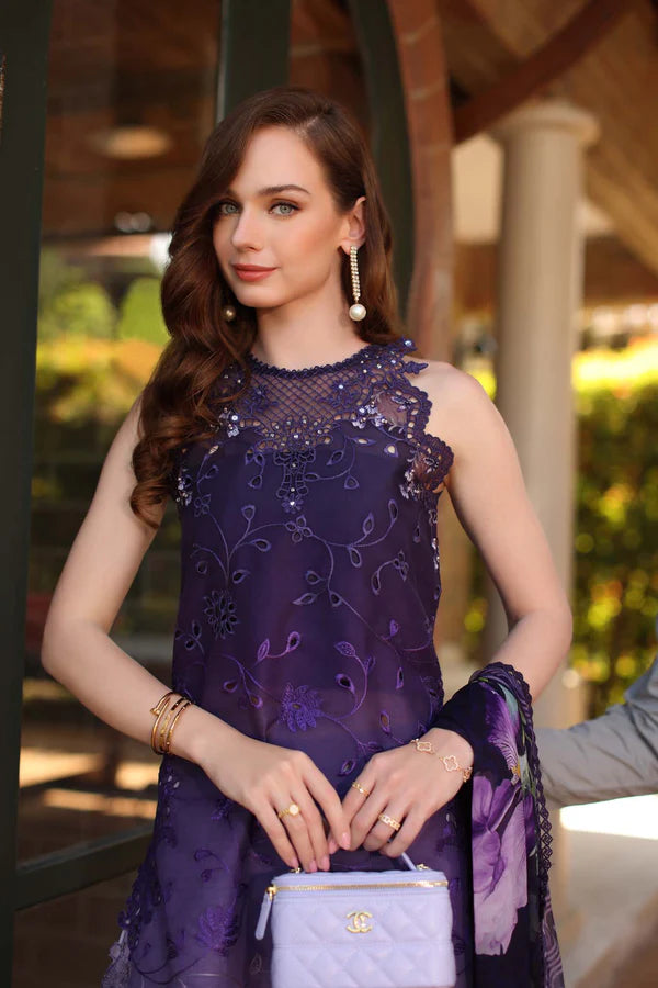 NOOR BY SAADIA ASAD LUXURY SCHIFFLI LASERKARI D4 - A