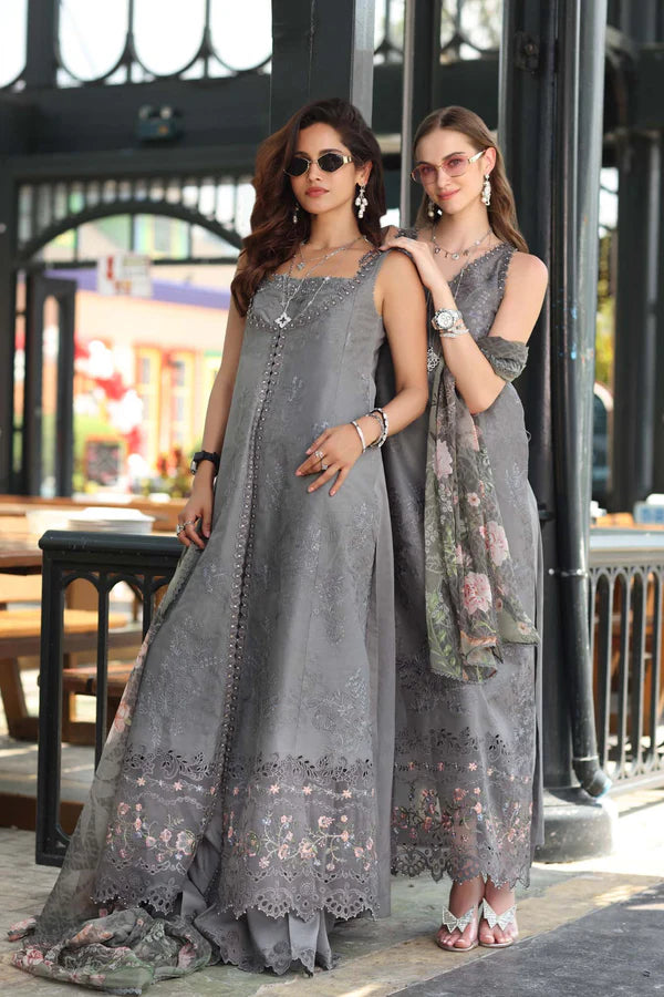 STITCHED BY CC NOOR BY SAADIA ASAD LUXE CHIKANKARI D-09 3PC