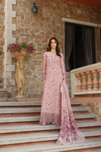 NOOR BY SAADIA ASAD LUXURY SCHIFFLI LASERKARI D1 - B