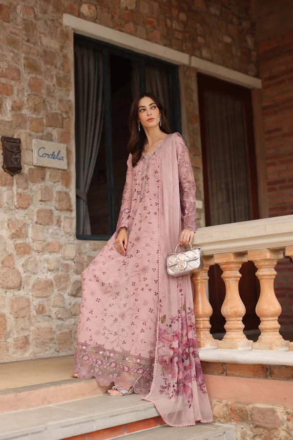NOOR BY SAADIA ASAD LUXURY SCHIFFLI LASERKARI D1 - B