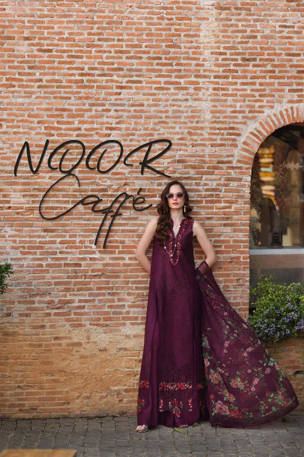 NOOR BY SAADIA ASAD LUXURY EID SCHIFFLI LASERKARI D-10
