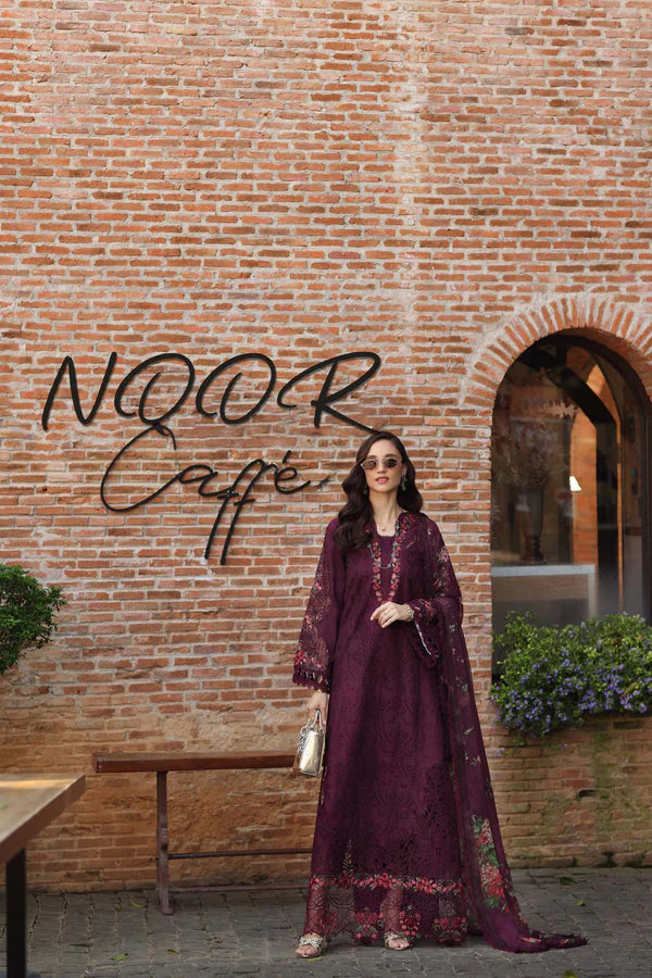 NOOR BY SAADIA ASAD LUXURY EID SCHIFFLI LASERKARI D-10