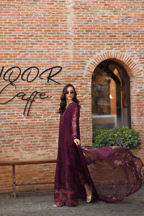 NOOR BY SAADIA ASAD LUXURY EID SCHIFFLI LASERKARI D-10
