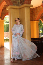 NOOR BY SAADIA ASAD LUXURY SCHIFFLI LASERKARI D10 - B