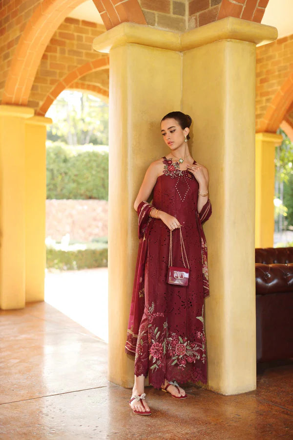 NOOR BY SAADIA ASAD LUXURY SCHIFFLI LASERKARI D10 - A