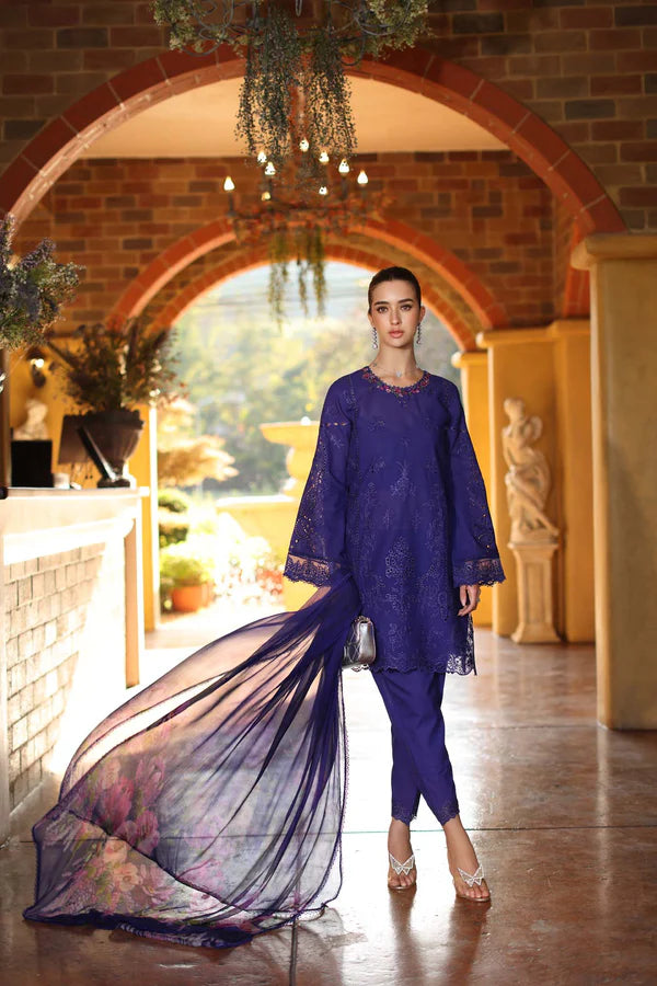 NOOR BY SAADIA ASAD LUXURY SCHIFFLI LASERKARI D2 - A