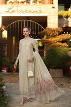 NOOR BY SAADIA ASAD LUXURY SCHIFFLI LASERKARI D2 - B