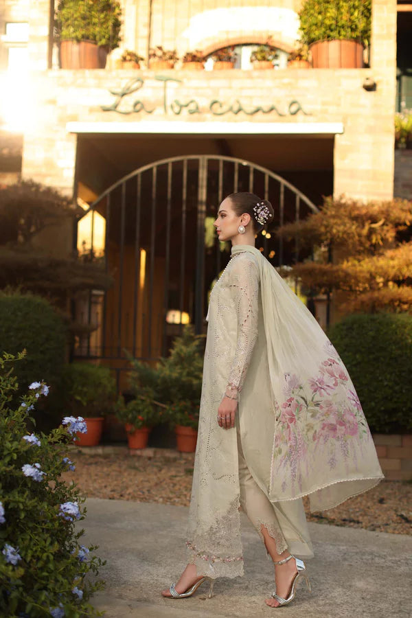 NOOR BY SAADIA ASAD LUXURY SCHIFFLI LASERKARI D2 - B