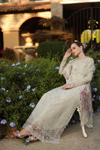 NOOR BY SAADIA ASAD LUXURY SCHIFFLI LASERKARI D2 - B