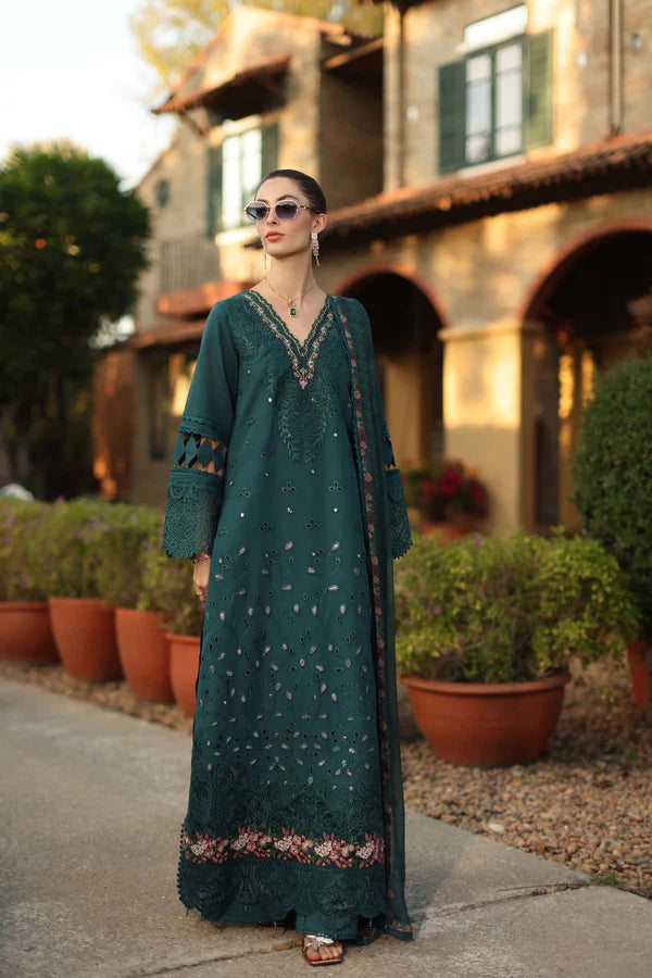 NOOR BY SAADIA ASAD LUXURY SCHIFFLI LASERKARI D6 - B