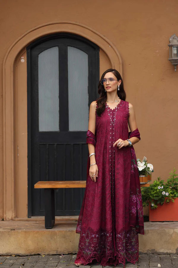 NOOR BY SAADIA ASAD LUXURY EID SCHIFFLI LASERKARI D-04