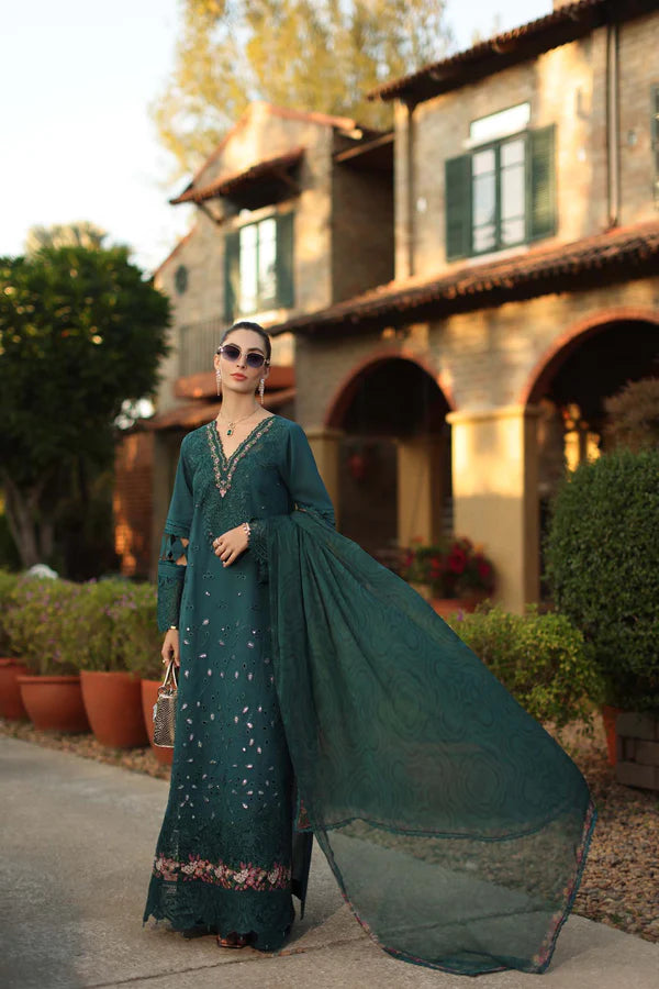NOOR BY SAADIA ASAD LUXURY SCHIFFLI LASERKARI D6 - B
