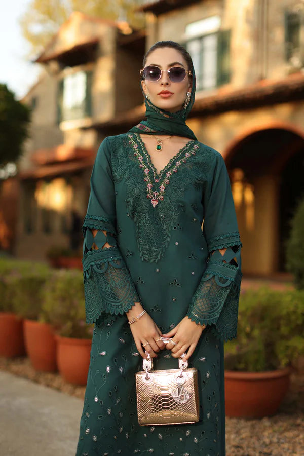NOOR BY SAADIA ASAD LUXURY SCHIFFLI LASERKARI D6 - B