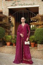 NOOR BY SAADIA ASAD LUXURY SCHIFFLI LASERKARI D6 - A