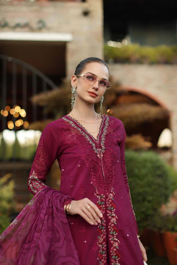 NOOR BY SAADIA ASAD LUXURY SCHIFFLI LASERKARI D6 - A