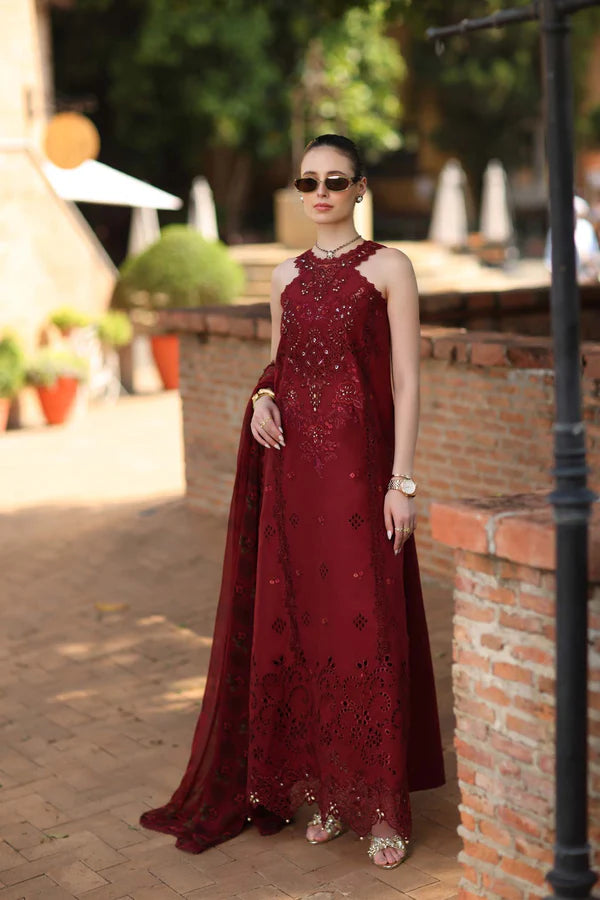 NOOR BY SAADIA ASAD LUXURY EID SCHIFFLI LASERKARI D-12