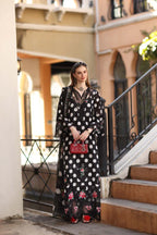 NOOR BY SAADIA ASAD D4-A-BLACK POLKA