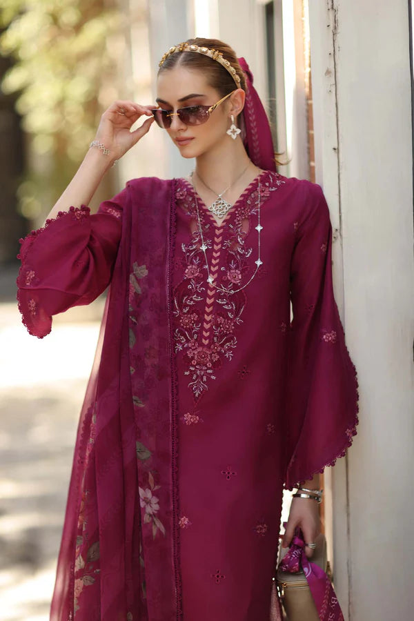 NOOR BY SAADIA ASAD D3-A-FUSHIA BLUSH