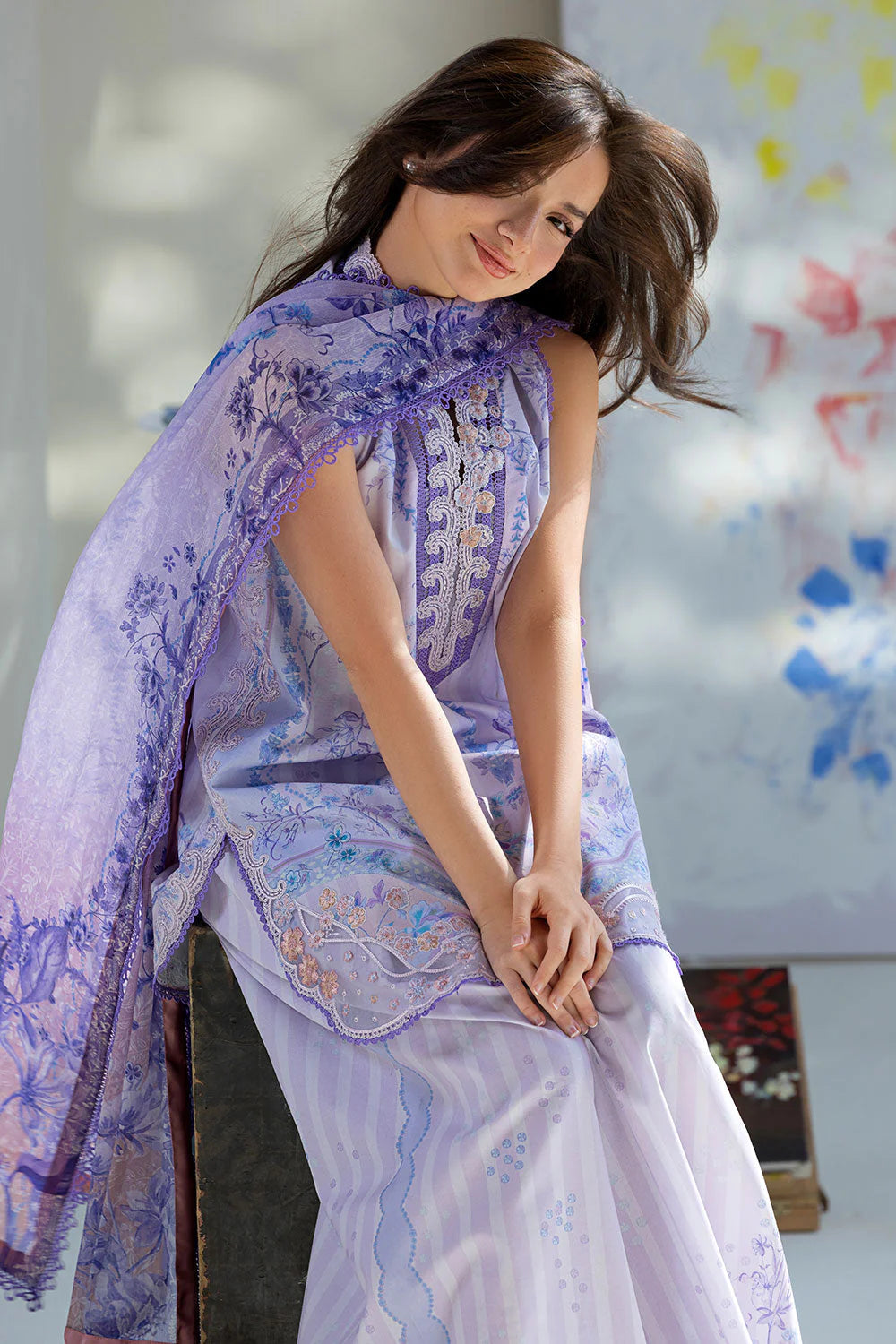 SOBIA NAZIR VITAL UNSTITCHED LAWN VT26-2B
