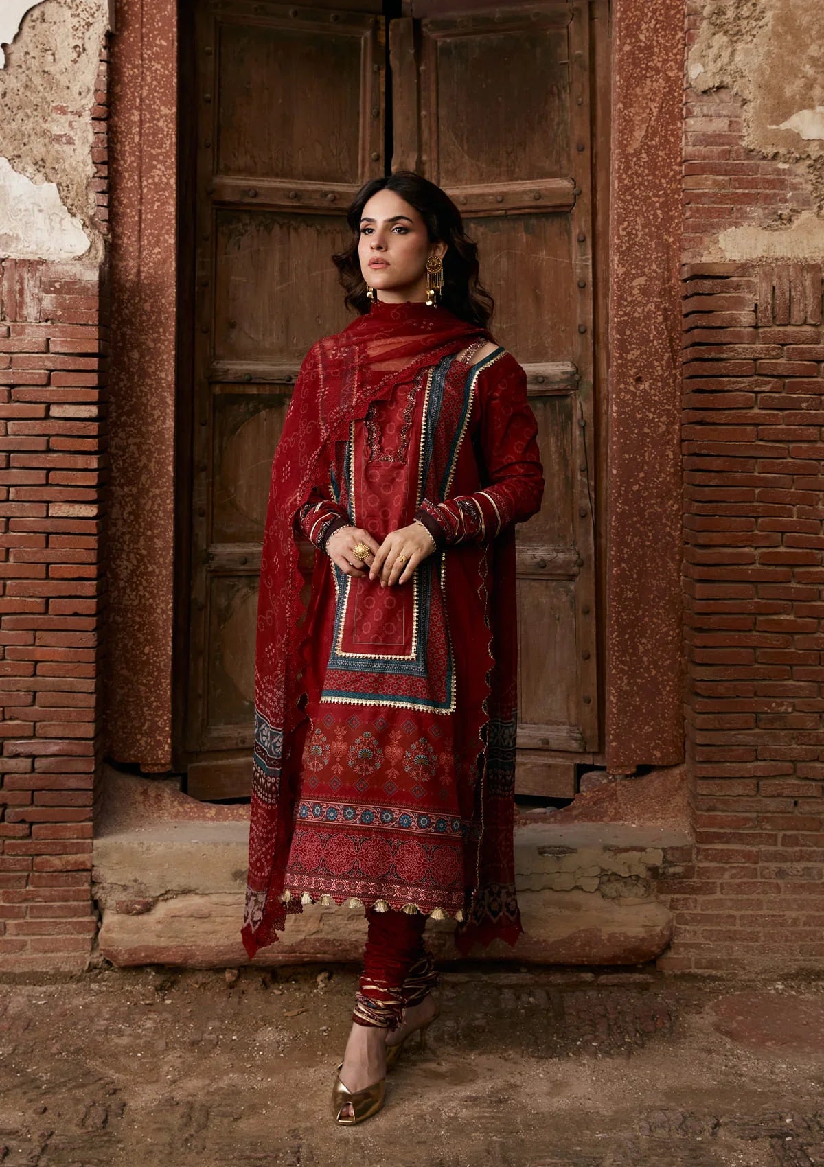 KAHF AANGAN PRINT CHIFFON KPS-1A