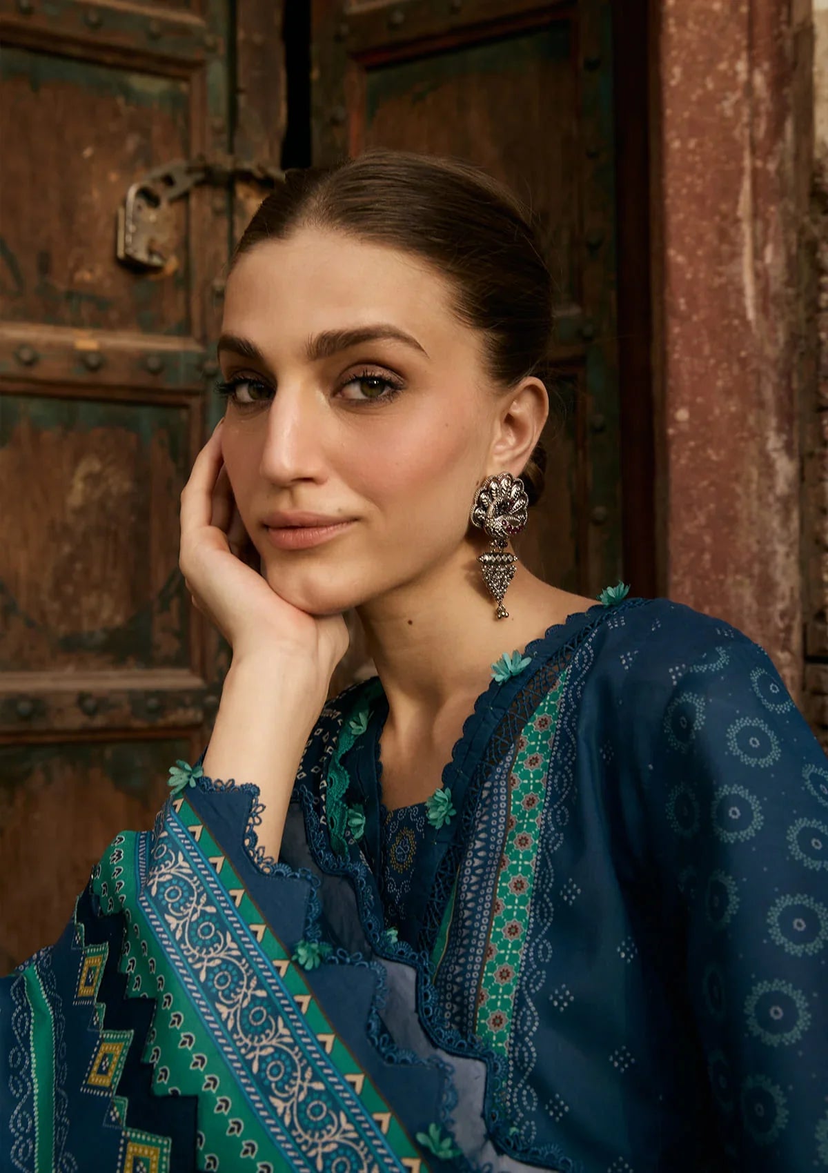 KAHF AANGAN PRINT CHIFFON KPS-1B