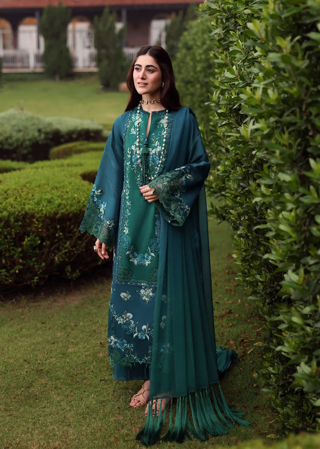 SARDINIA EMBROIDERED LAWN EID HILLSIDE TEAL