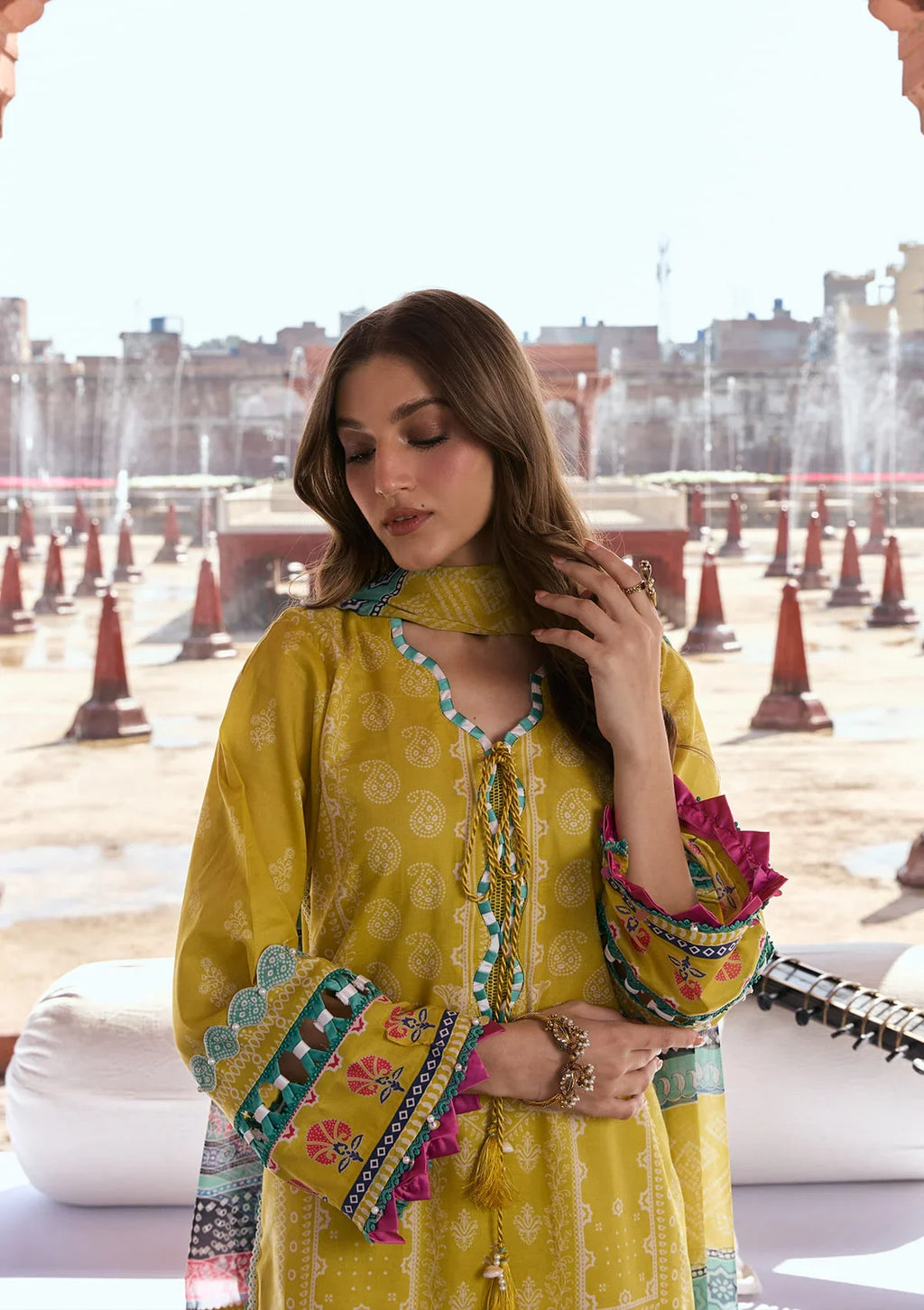 KAHF AANGAN PRINT CHIFFON KPS-8A