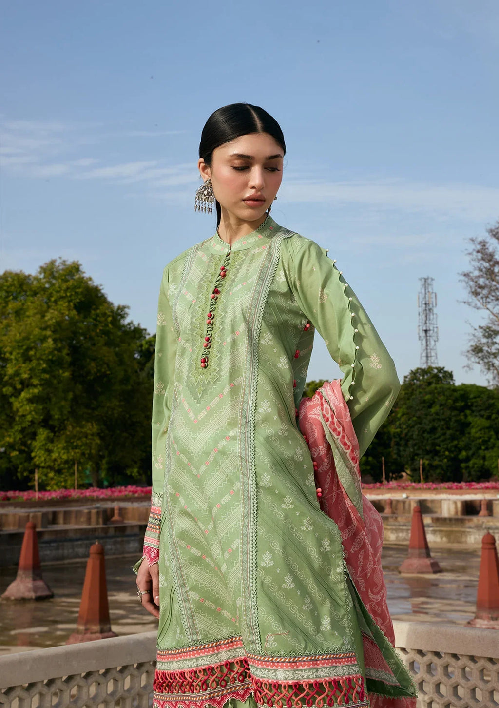 KAHF AANGAN PRINT CHIFFON KPS-6B
