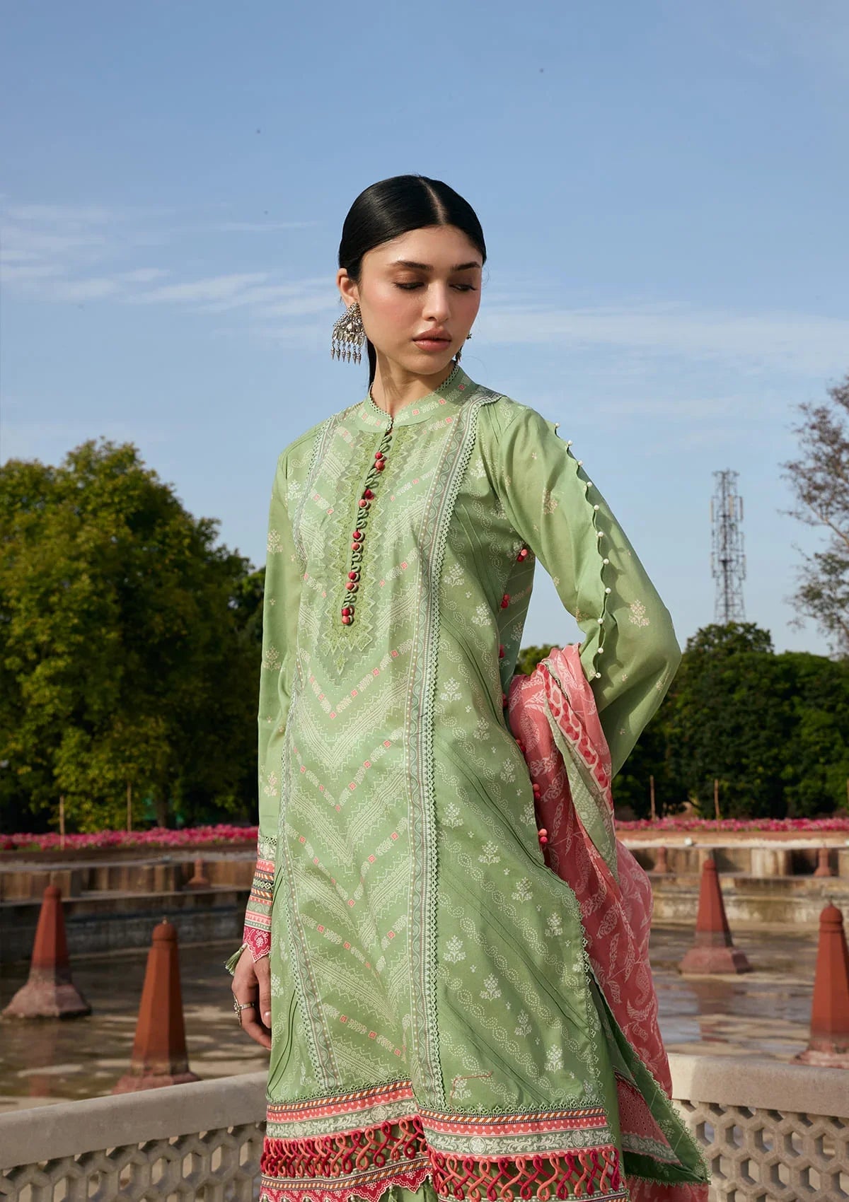 KAHF AANGAN PRINT CHIFFON KPS-6B