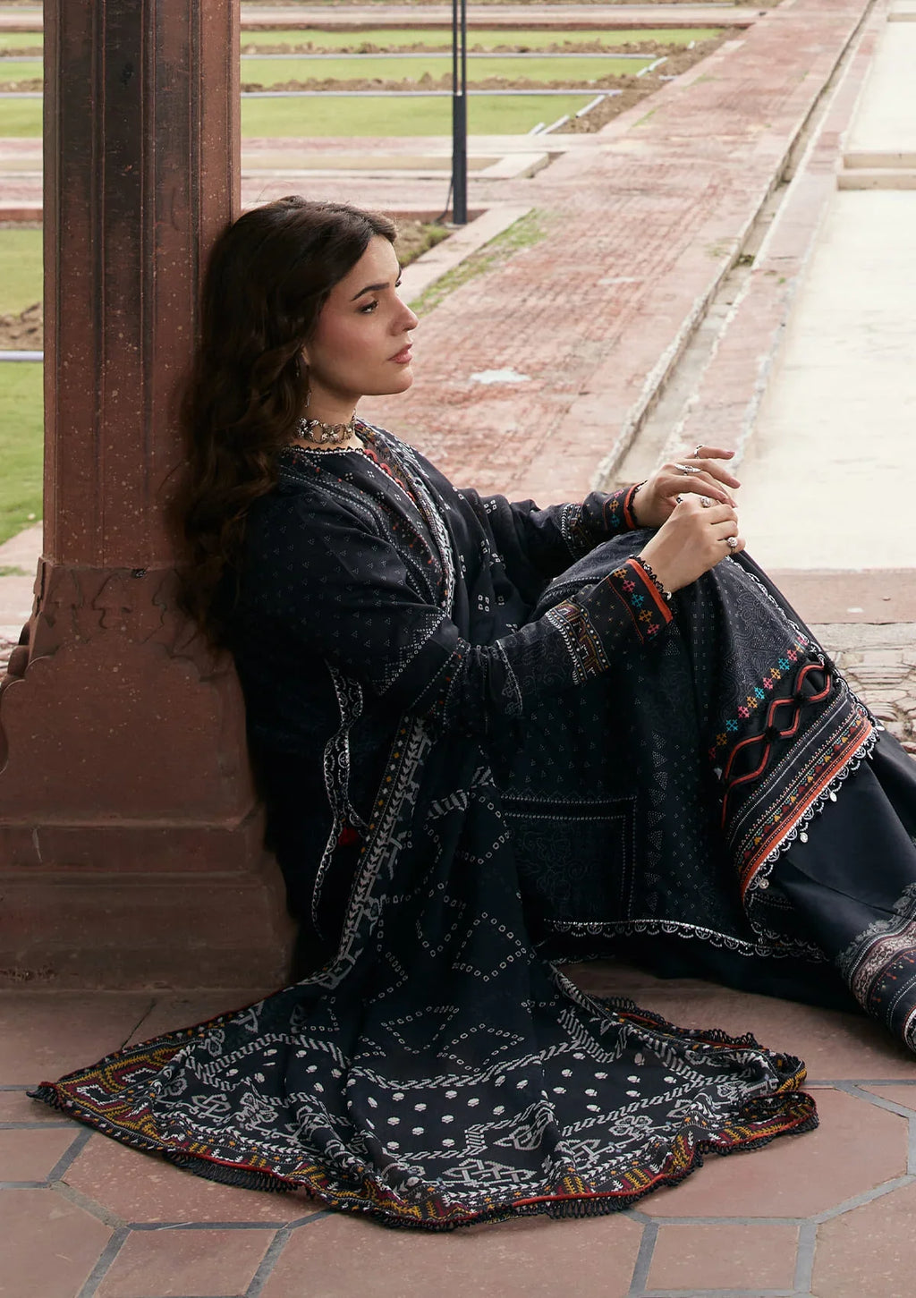 KAHF AANGAN PRINT CHIFFON KPS-5A