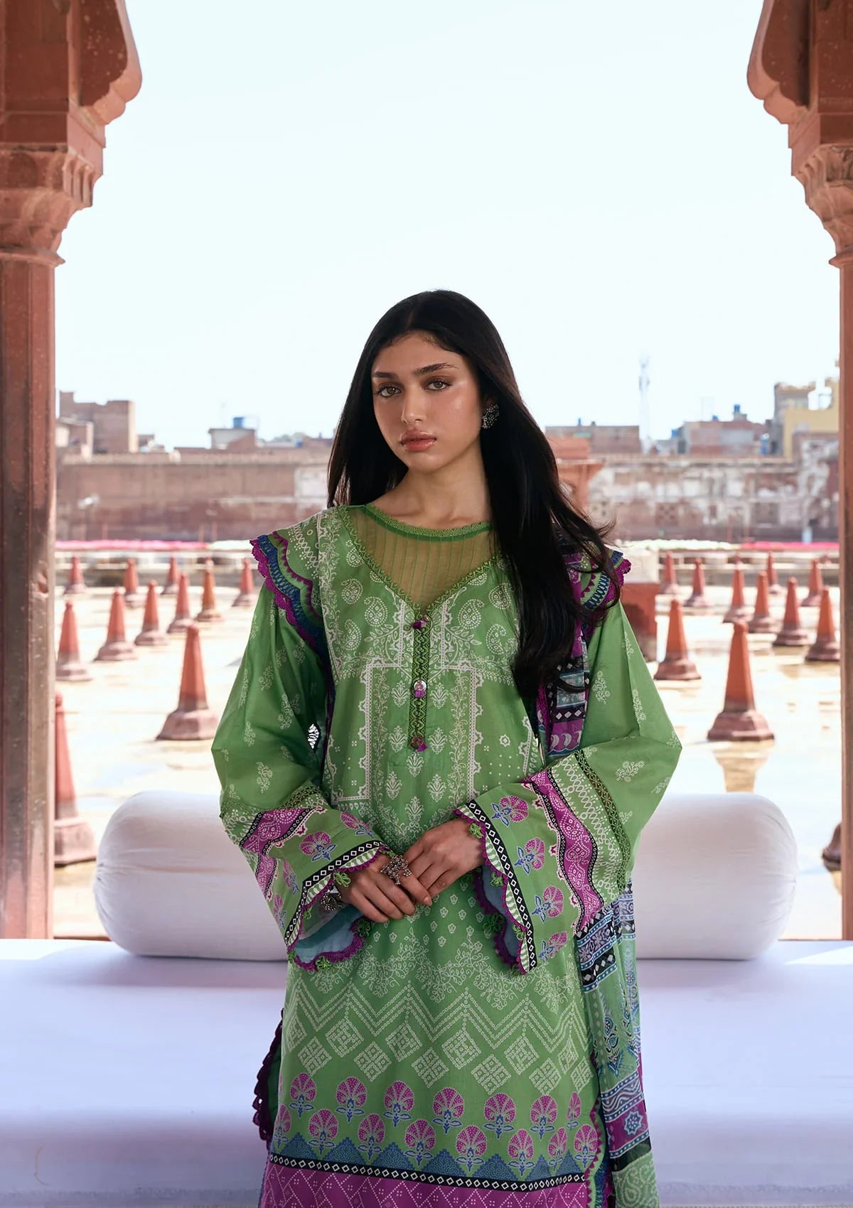 KAHF AANGAN PRINT CHIFFON KPS-8B