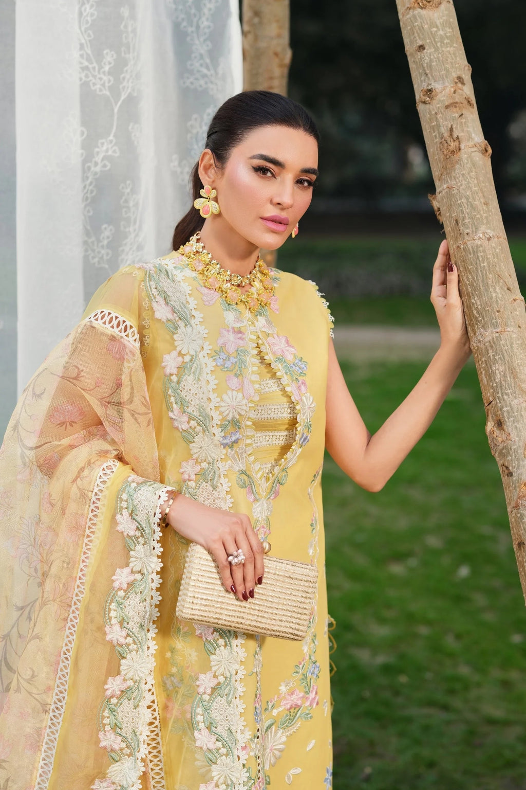 MARYAM HUSSAIN FLORAL TALE SUNFLOWER