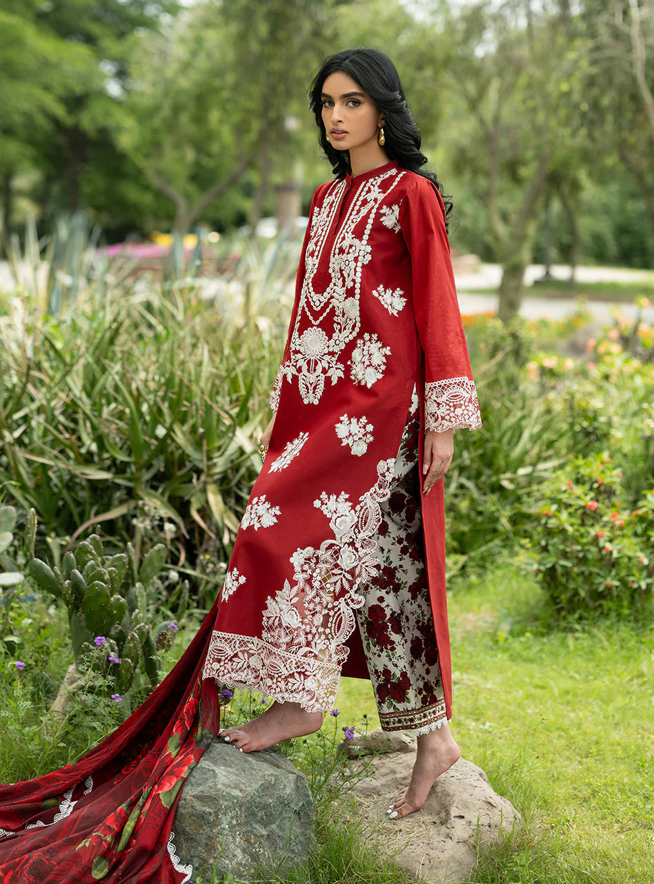 STITCHED BY CC ZAINAB CHOTTANI LUXE LAWN D-05 3PC
