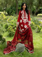 STITCHED BY CC ZAINAB CHOTTANI LUXE LAWN D-05 3PC