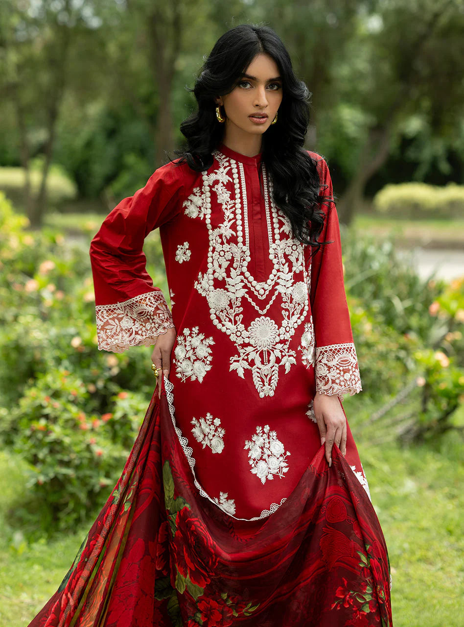 STITCHED BY CC ZAINAB CHOTTANI LUXE LAWN D-05 3PC
