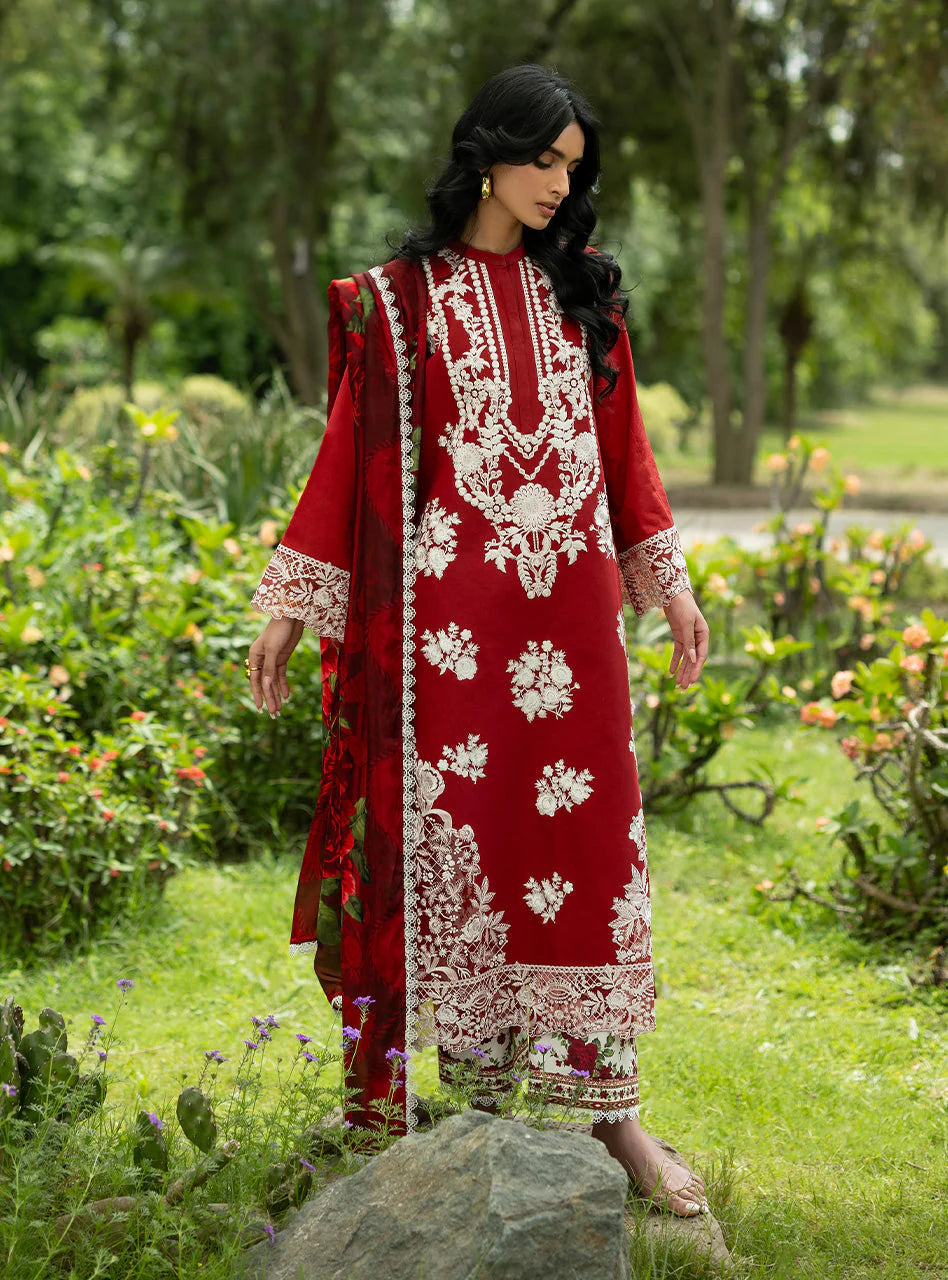 STITCHED BY CC ZAINAB CHOTTANI LUXE LAWN D-05 3PC