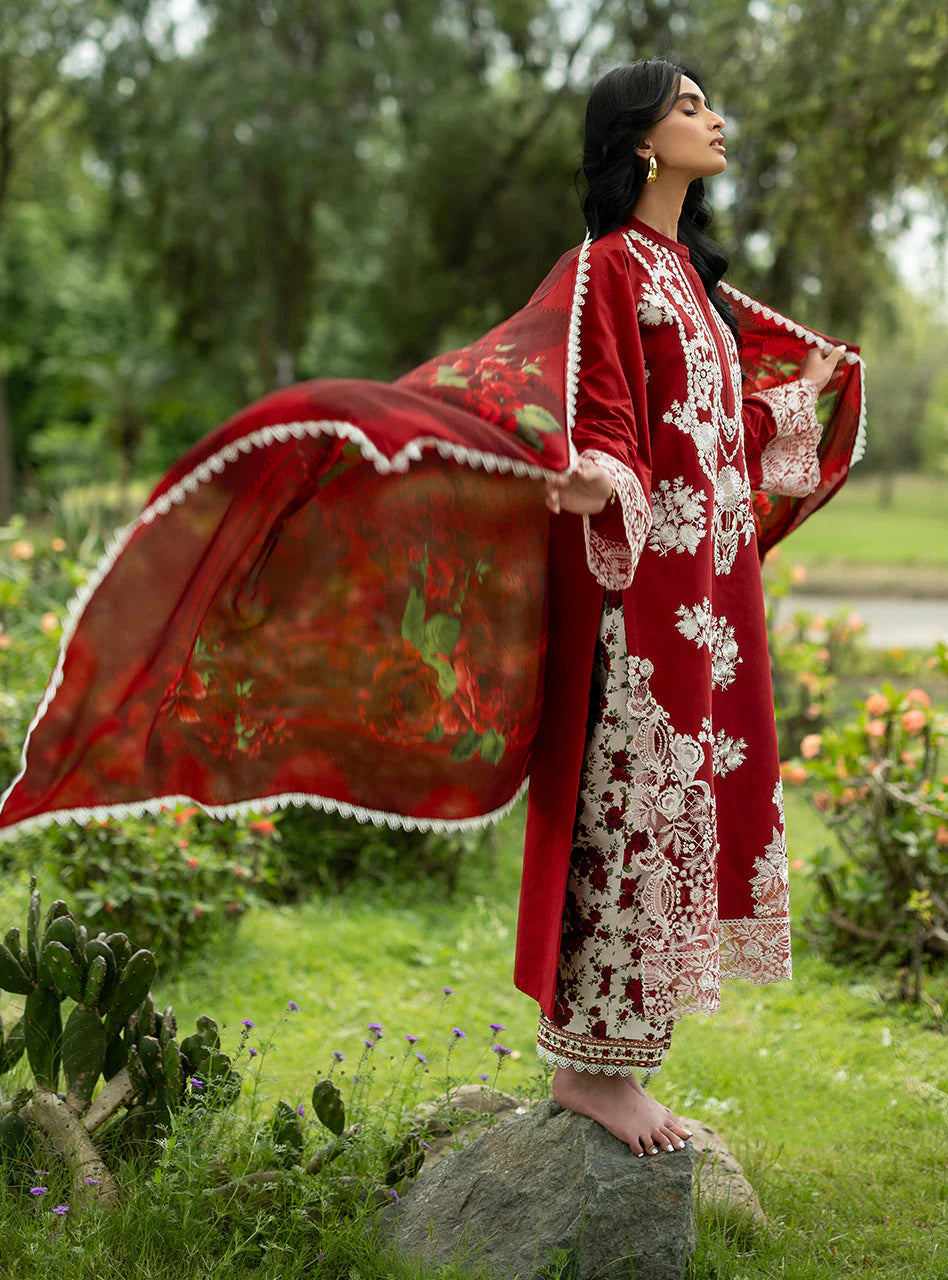 STITCHED BY CC ZAINAB CHOTTANI LUXE LAWN D-05 3PC