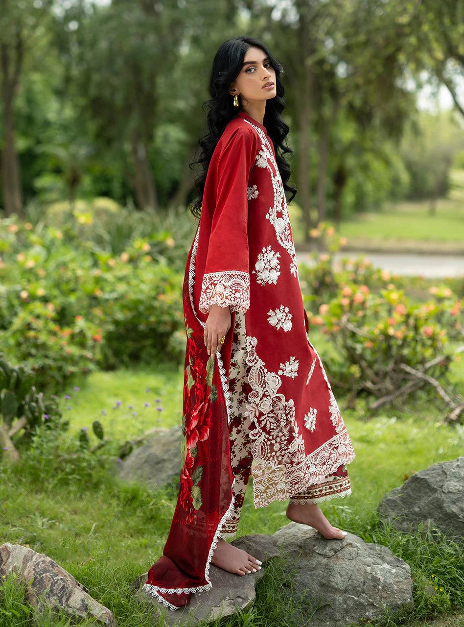 STITCHED BY CC ZAINAB CHOTTANI LUXE LAWN D-05 3PC