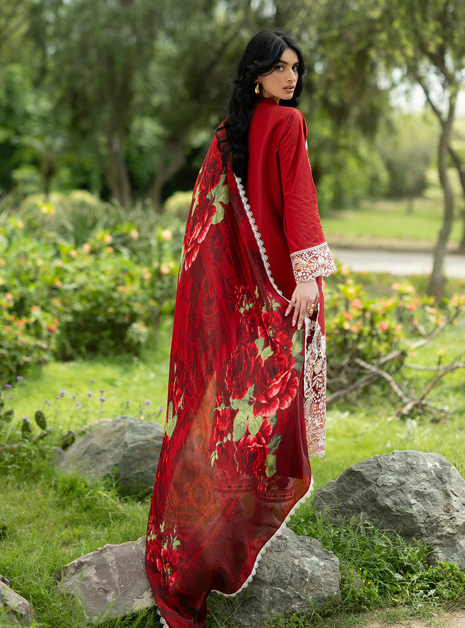 STITCHED BY CC ZAINAB CHOTTANI LUXE LAWN D-05 3PC