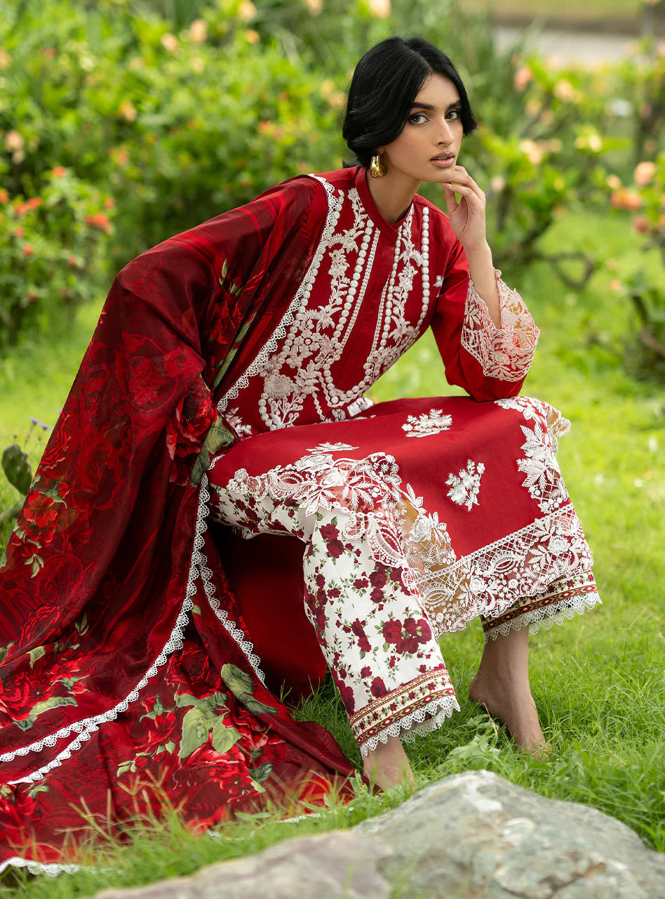 STITCHED BY CC ZAINAB CHOTTANI LUXE LAWN D-05 3PC