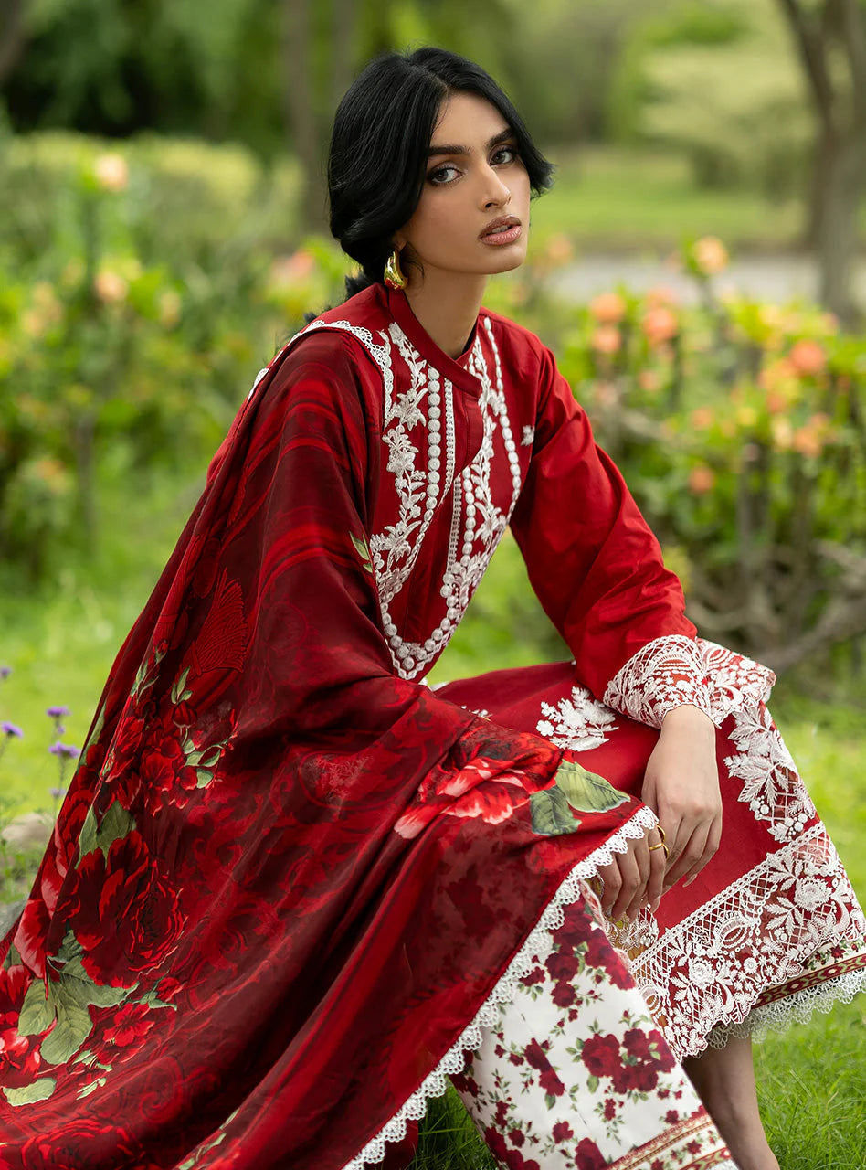 STITCHED BY CC ZAINAB CHOTTANI LUXE LAWN D-05 3PC