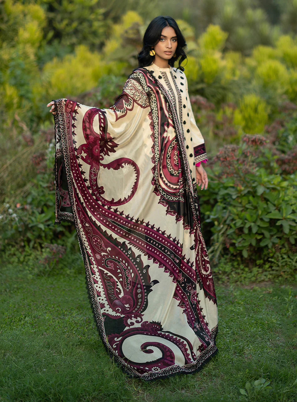 STITCHED BY CC ZAINAB CHOTTANI LUXE LAWN D-09 3PC