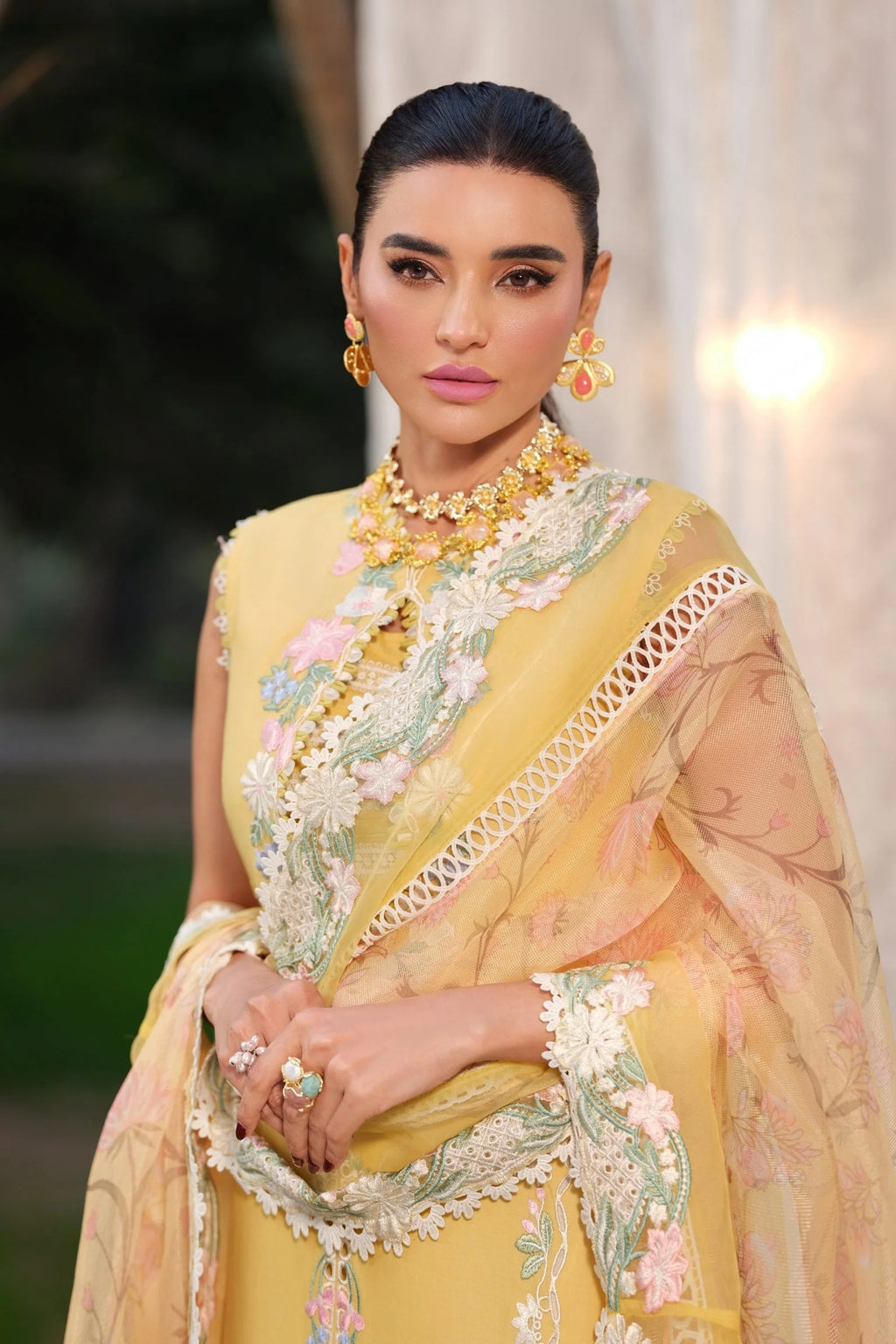 MARYAM HUSSAIN FLORAL TALE SUNFLOWER